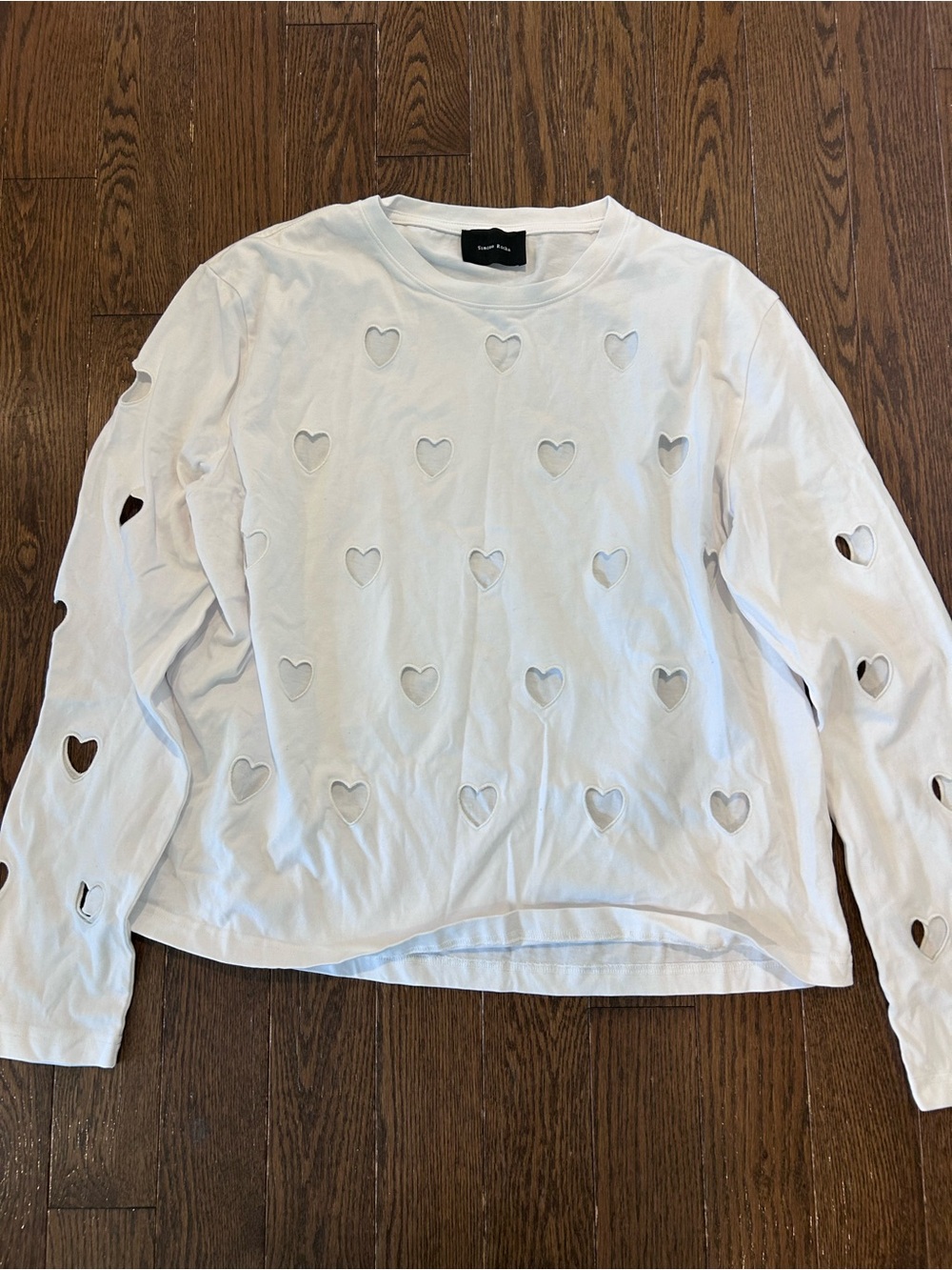 Simone Rocha White Cotton Crewneck Top